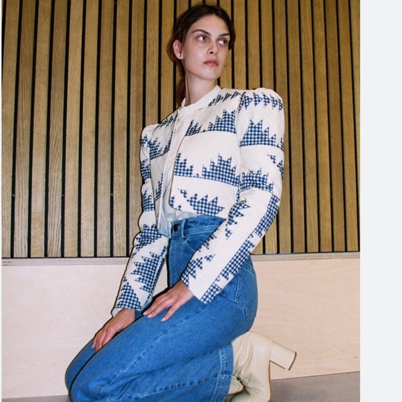 Sea NY Gloucester Quilted Cropped Puff Sleeve Jacket - Picture 3 of 5